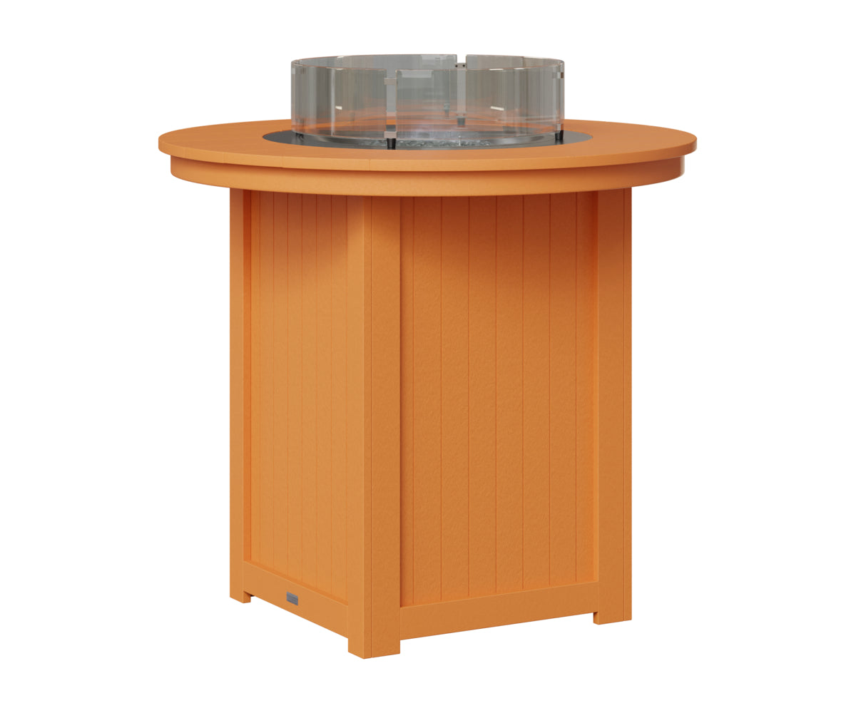 Berlin Gardens Donoma 44" Round Fire Table Bar in Mango Orange