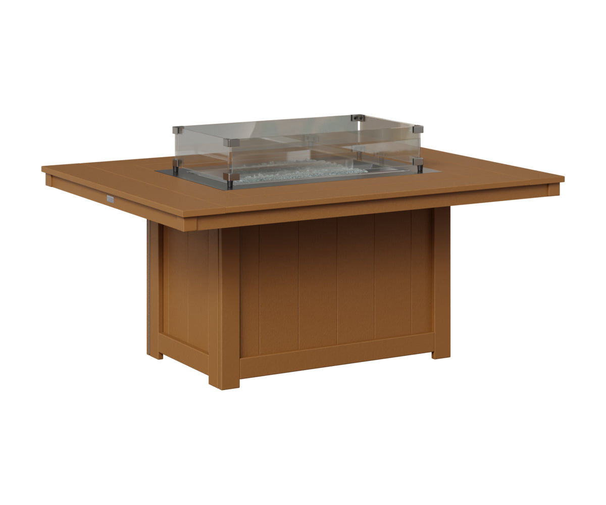 Berlin Gardens Donoma 42" x 54" Rectangular Fire Pit in Cedar