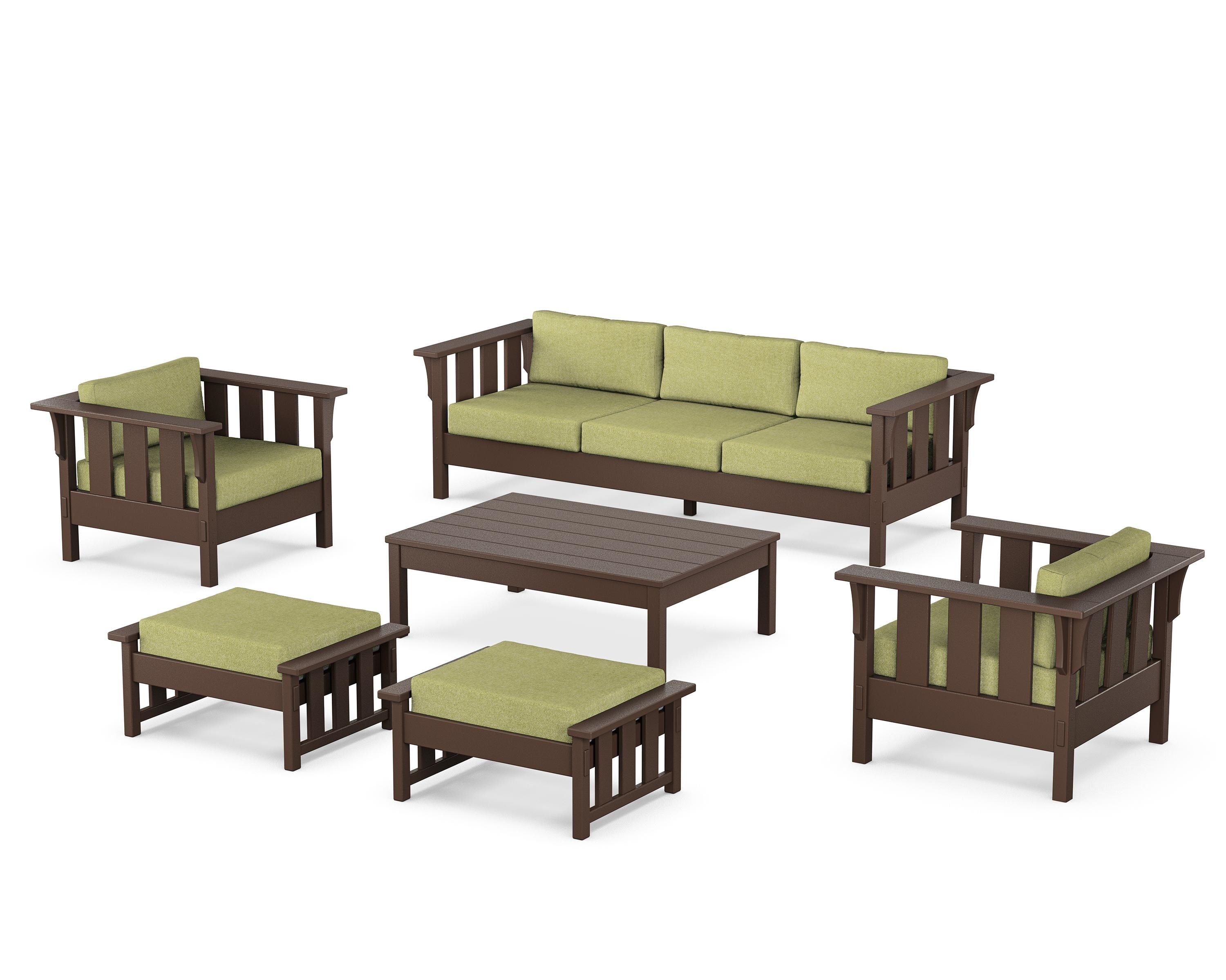 POLYWOOD Acadia 6-Piece Lounge Sofa Set