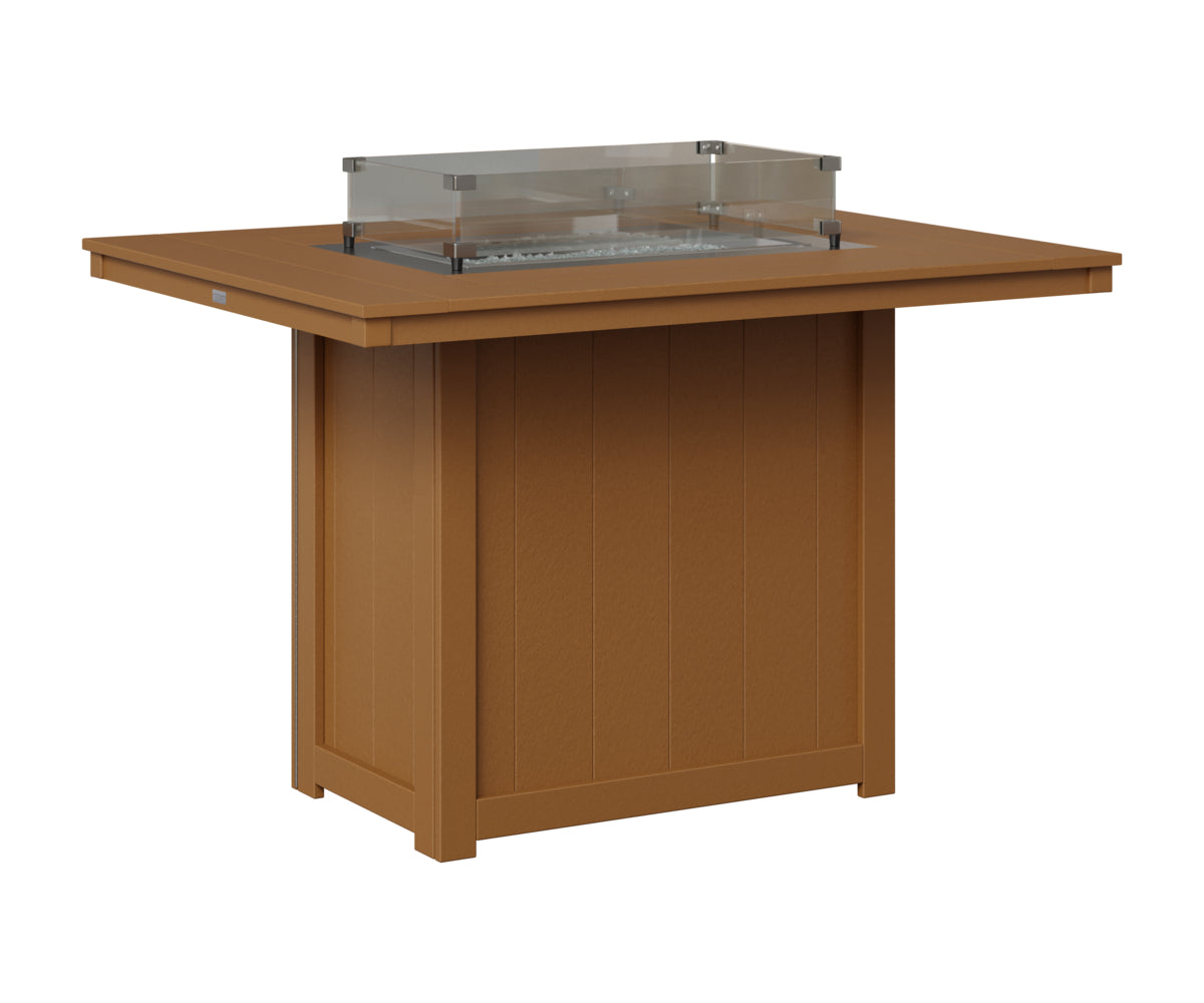 Berlin Gardens Donoma 42" x 54" Rectangular Fire Table Counter in Cedar
