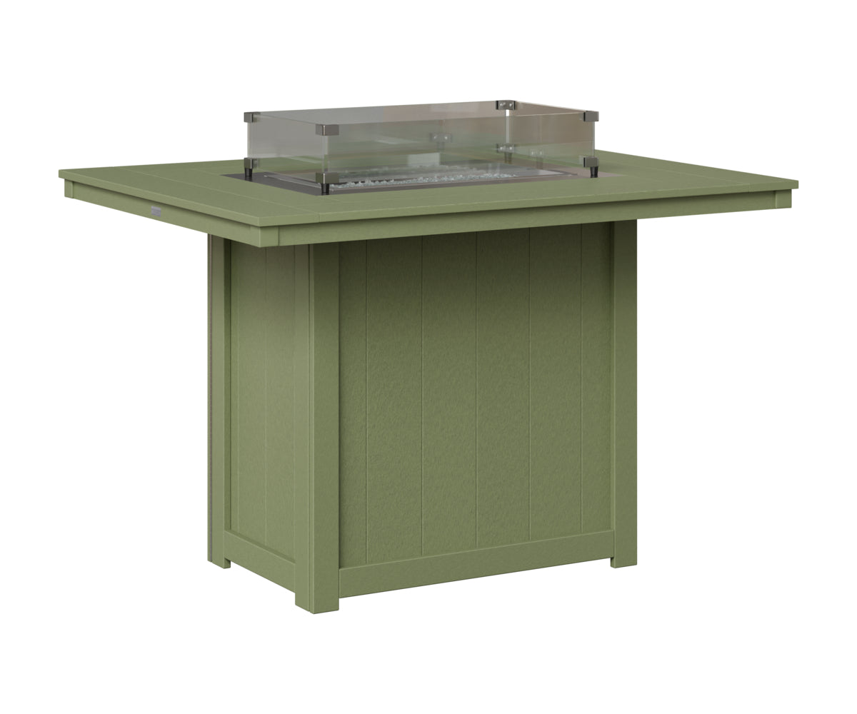 Berlin Gardens Donoma 42" x 54" Rectangular Fire Table Counter in Sage