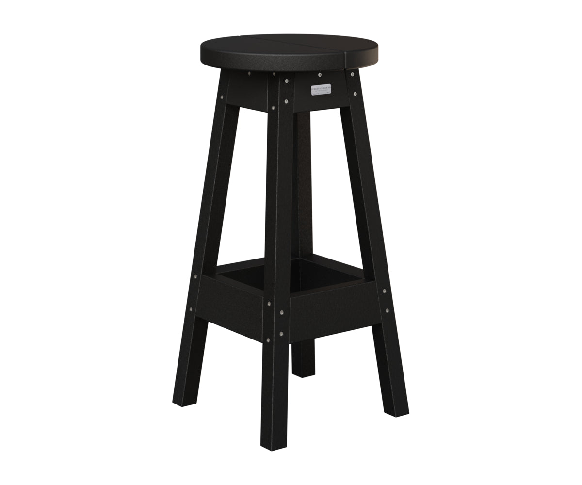 Berlin Gardens Outdoor Bar Stool in Black