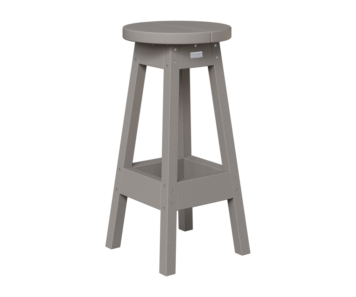 Berlin Gardens Outdoor Bar Stool in Light Gray