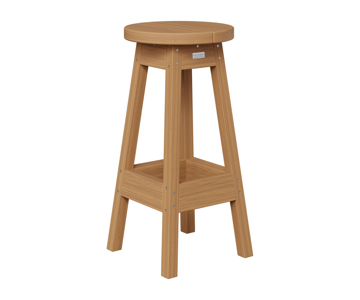 Berlin Gardens Outdoor Bar Stool in Natural Teak