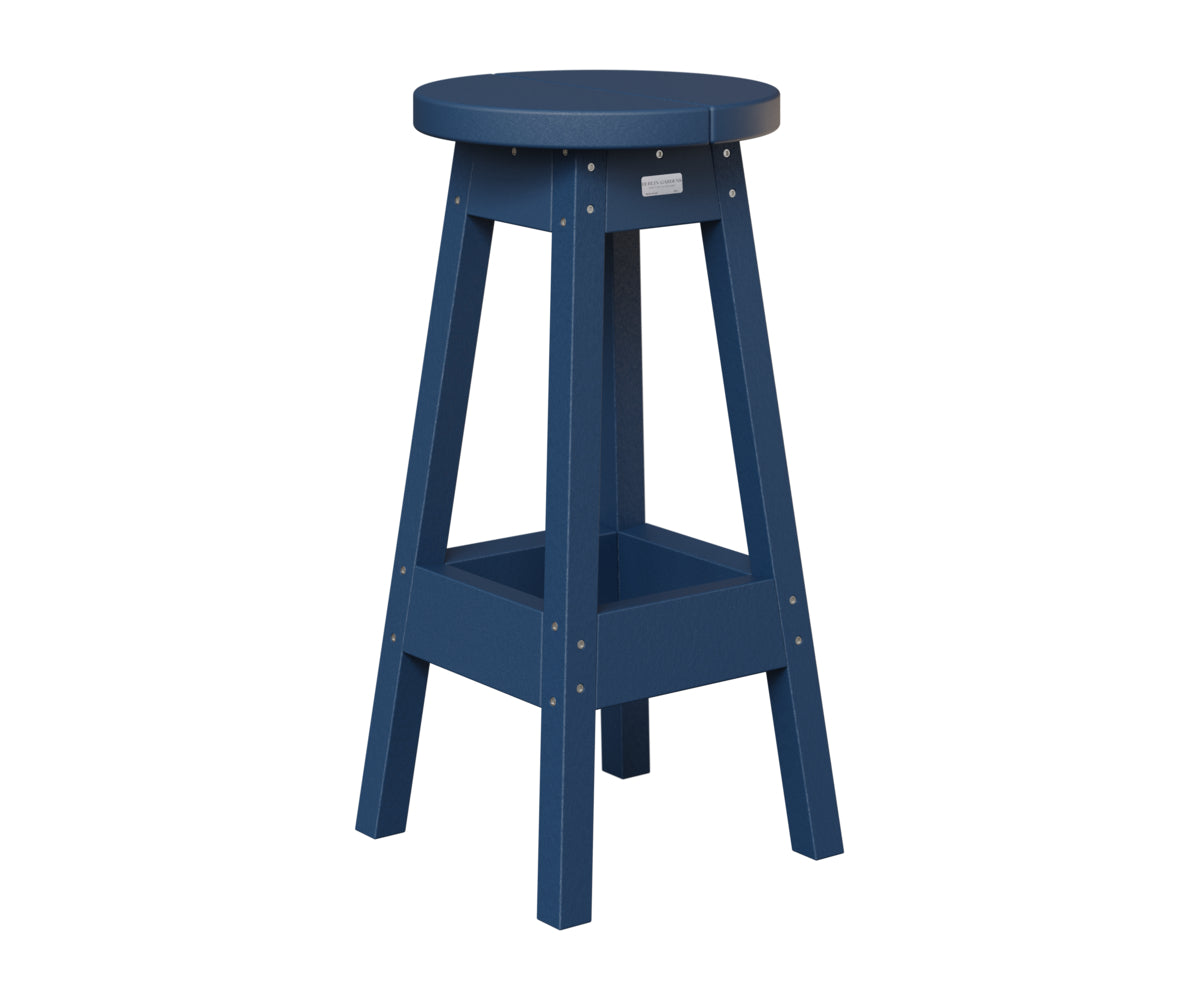 Berlin Gardens Outdoor Bar Stool in Navy Blue
