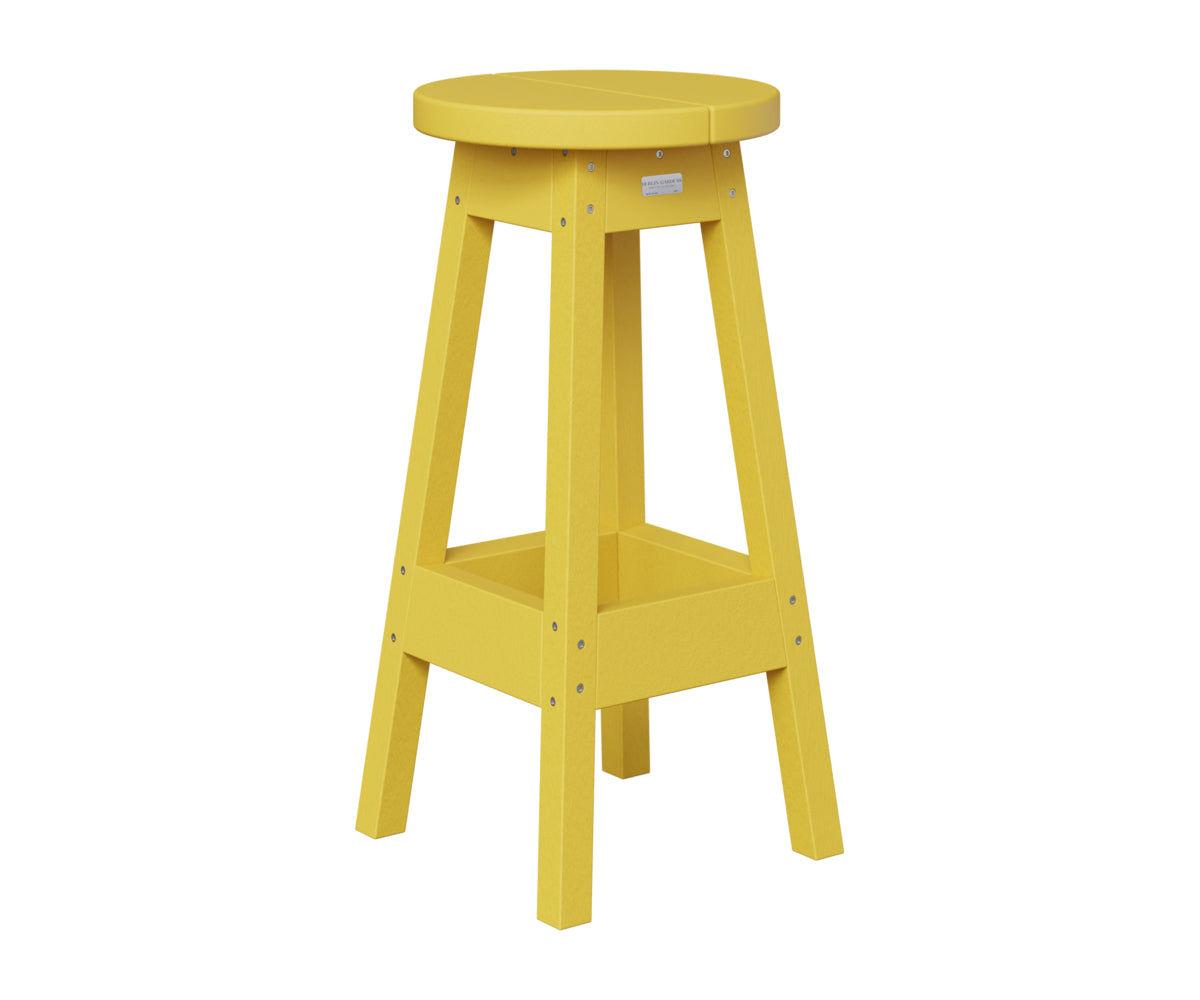 Berlin Gardens Outdoor Bar Stool in Sunburst Yellow