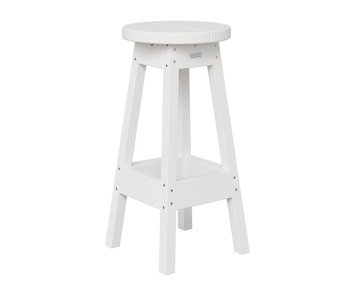 Berlin Gardens Outdoor Bar Stool in White