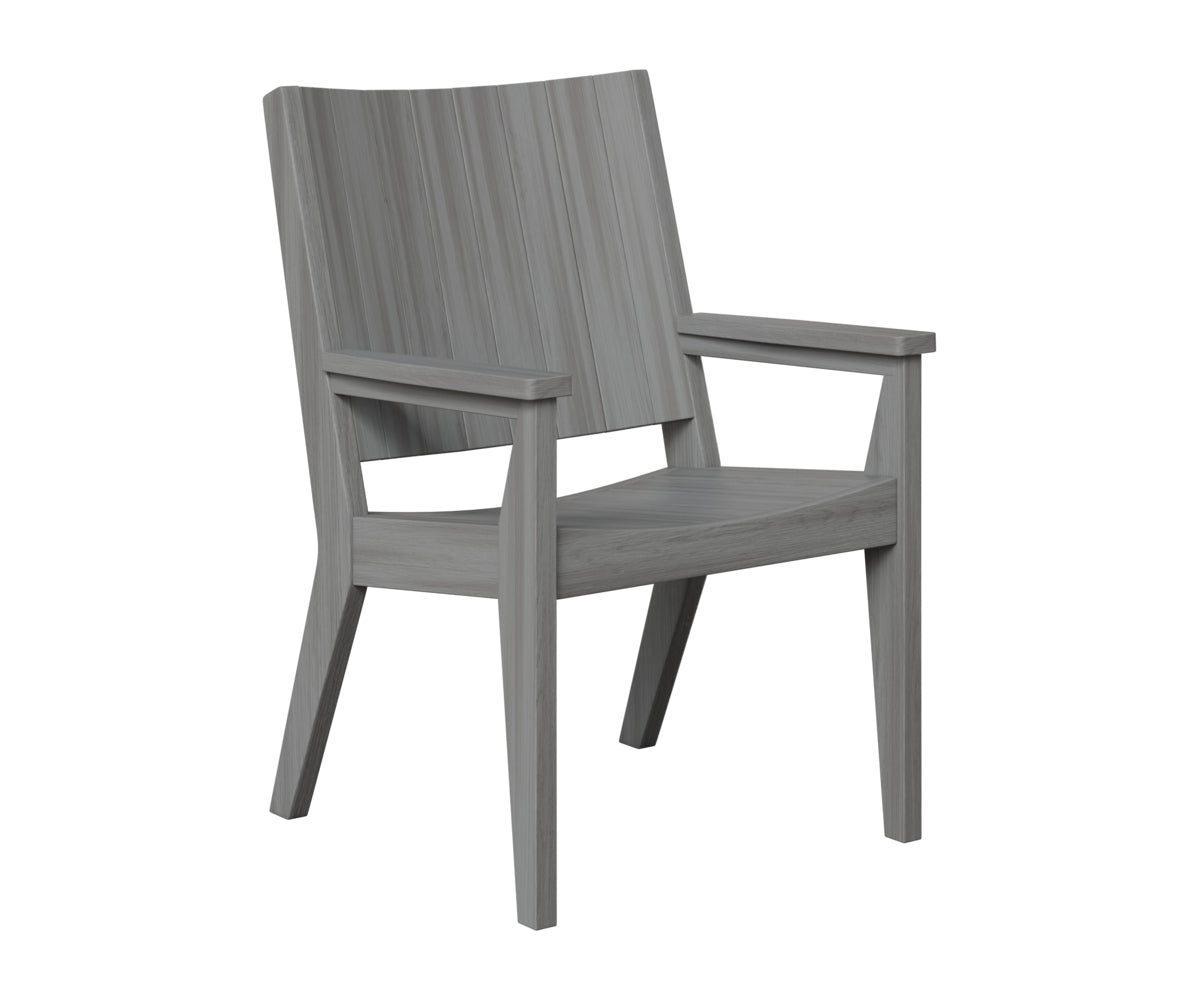 Berlin Gardens Mayhew Chat Dining Chair in Driftwood Gray