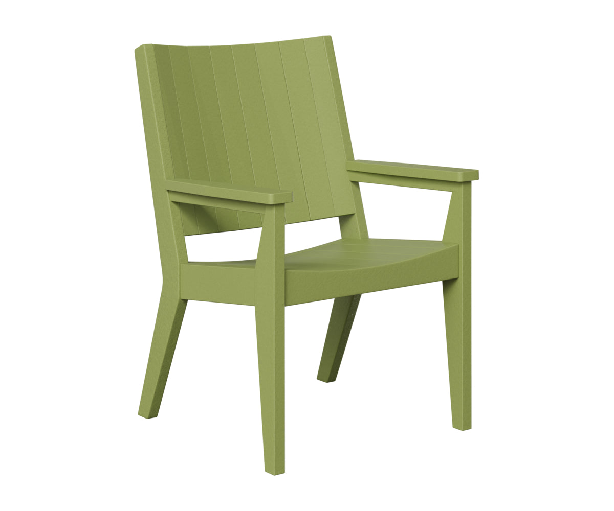 Berlin Gardens Mayhew Chat Dining Chair in Kiwi Green