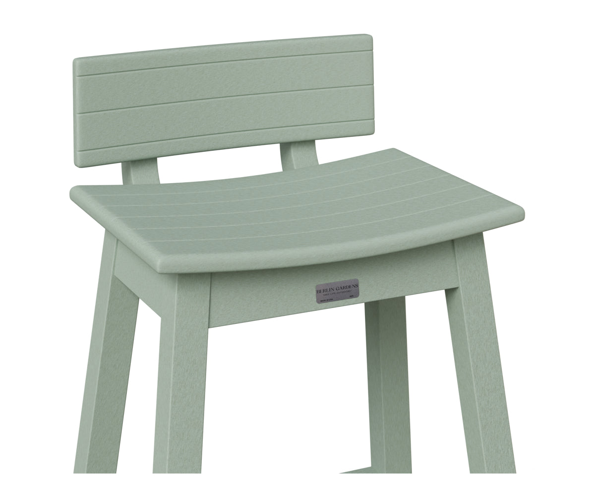 Berlin Gardens Saddle Stool Back Kit in Sea Foam