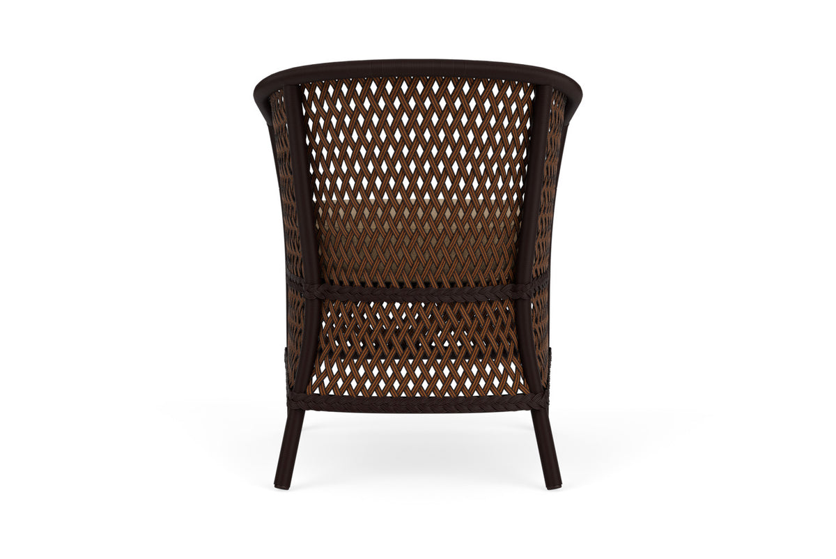 Lloyd Flanders Grand Traverse Barrel Dining Chair with Hayden Sand fabric, view 7