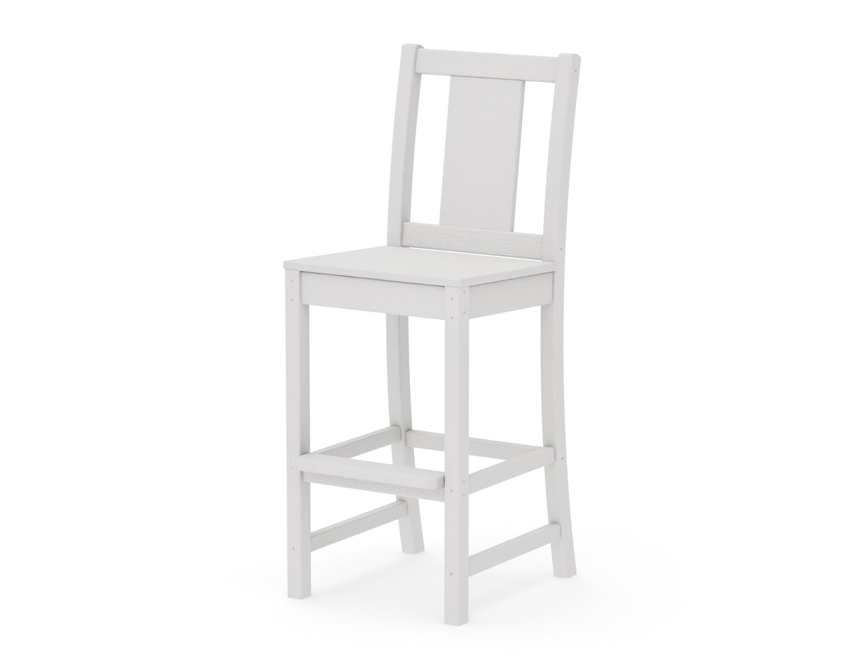 POLYWOOD Prairie Bar Side Chair in Vintage White