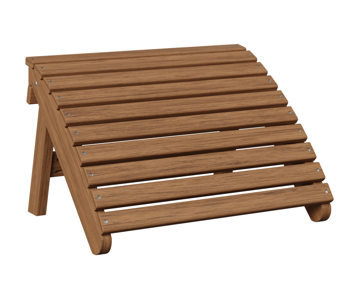 Berlin Gardens Folding Adirondack Footstool in Antique Mahogany