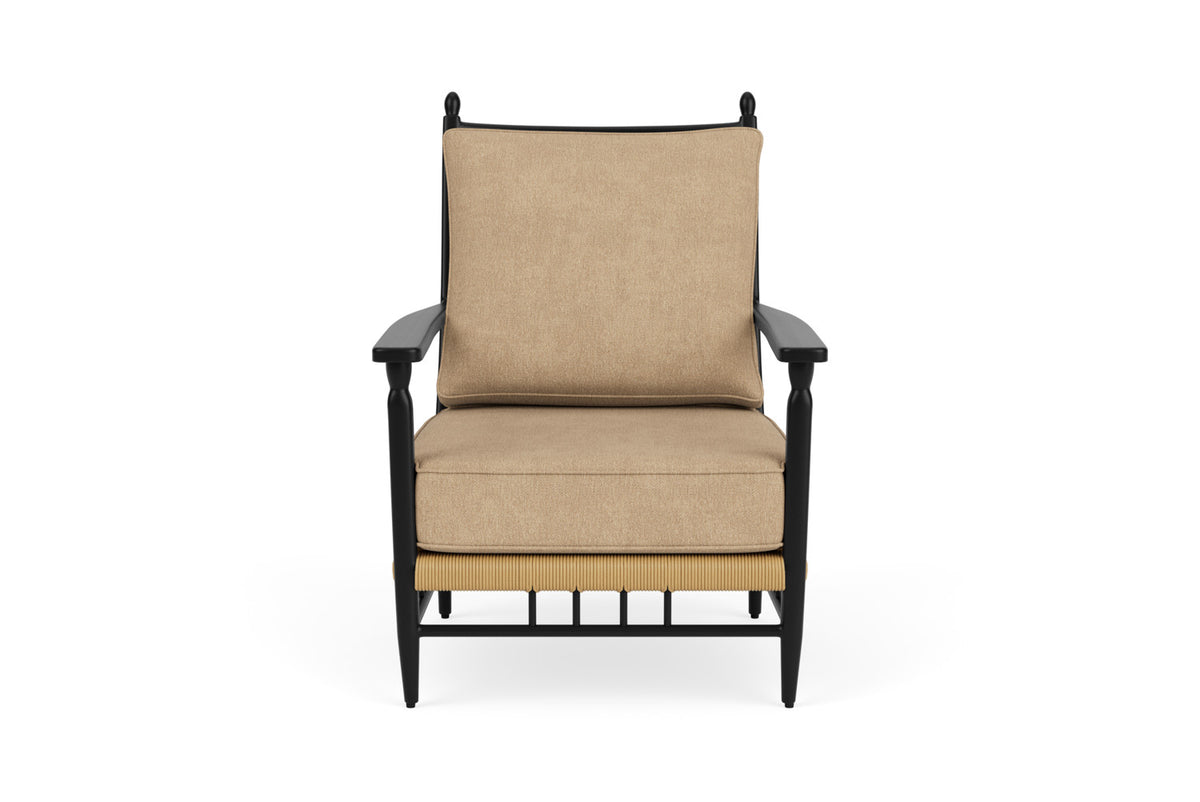 Lloyd Flanders Low Country Lounge Chair with Hayden Sand fabric