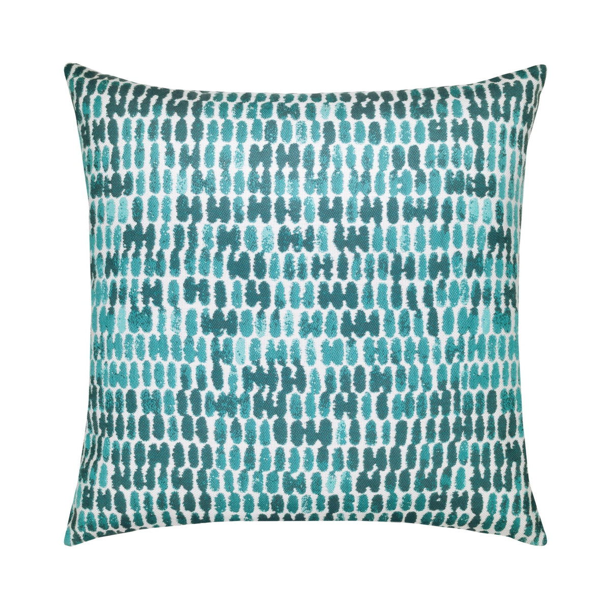Elaine Smith Thumbprint Aruba outdoor pillow, aqua - view 3