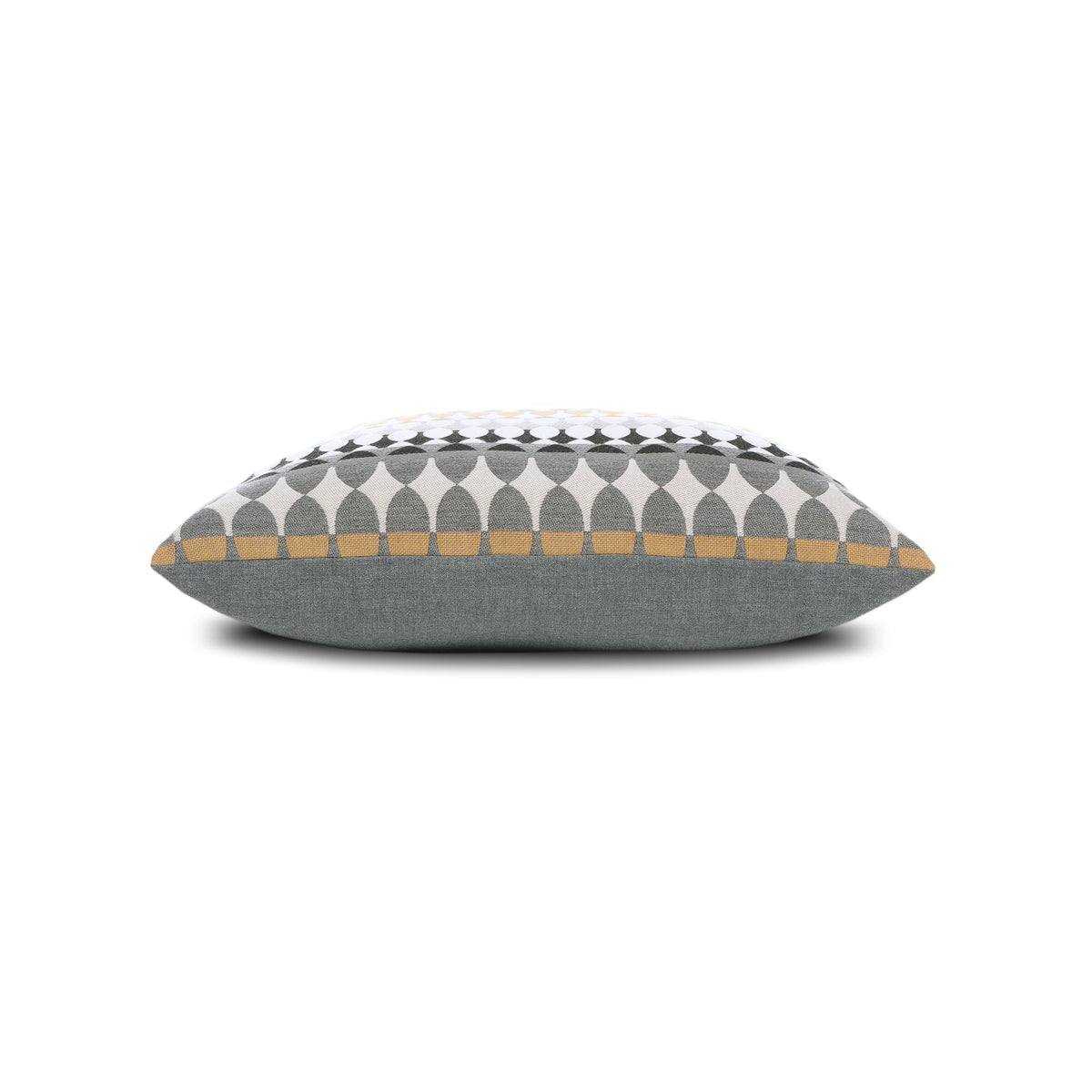 Elaine Smith Modern Oval Dune outdoor pillow, gold and black - view 11