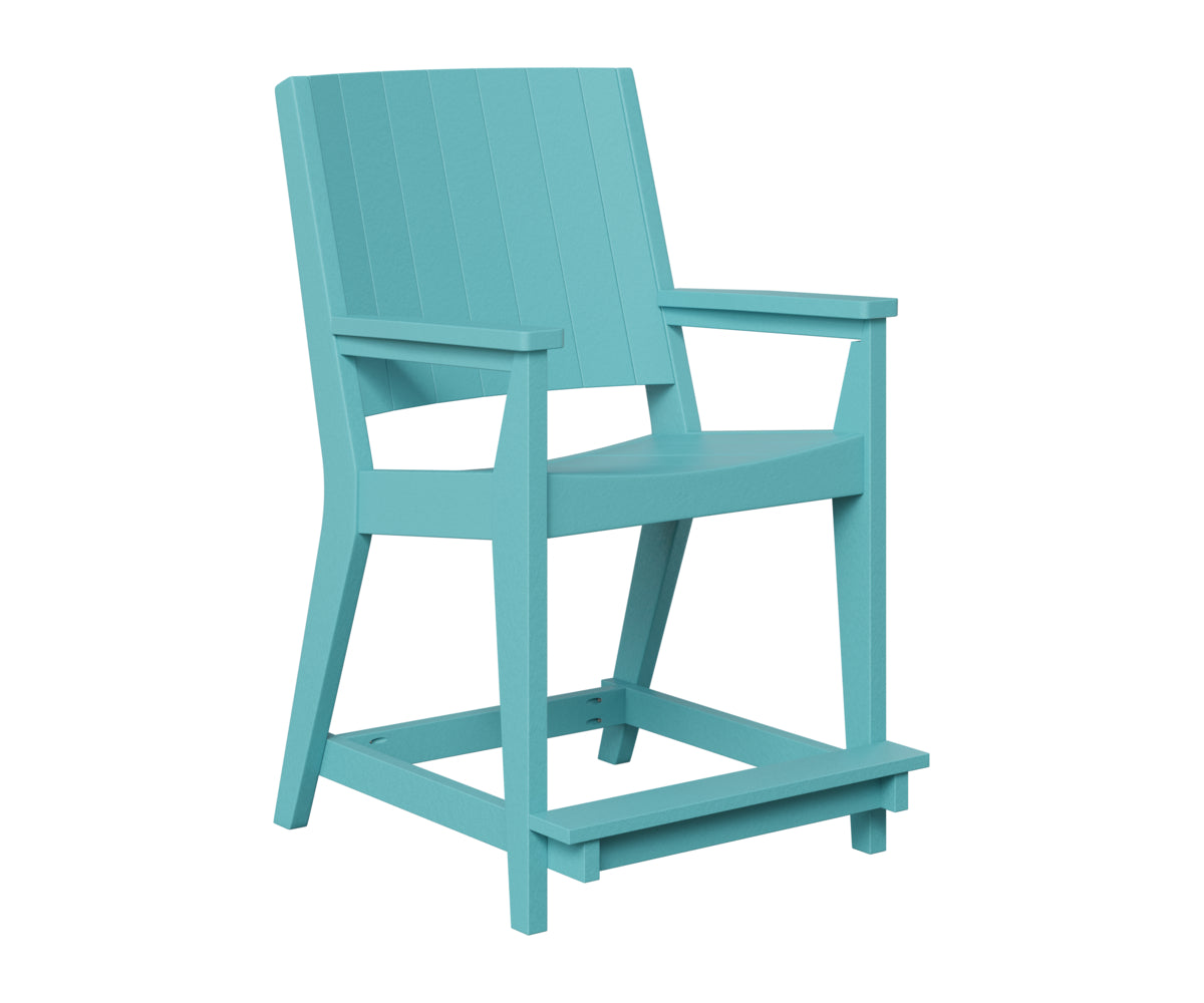 Berlin Gardens Mayhew Chat Counter Chair in Aruba Blue