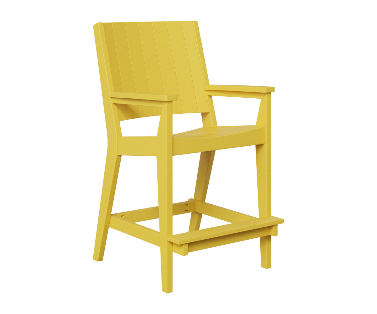 Berlin Gardens Mayhew Chat Bar Chair in Sunburst Yellow
