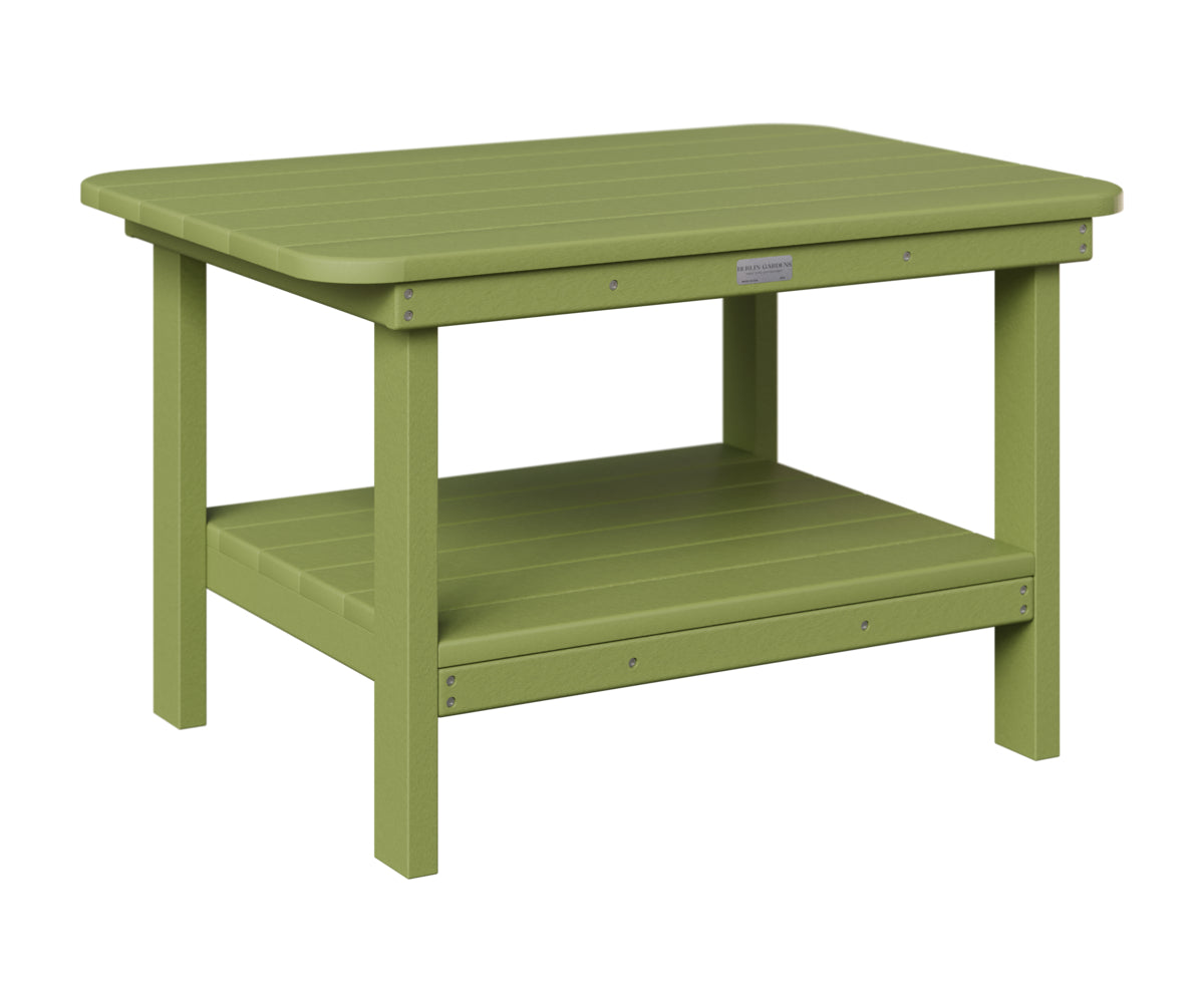 Berlin Gardens Rectangle Coffee Table in Kiwi Green