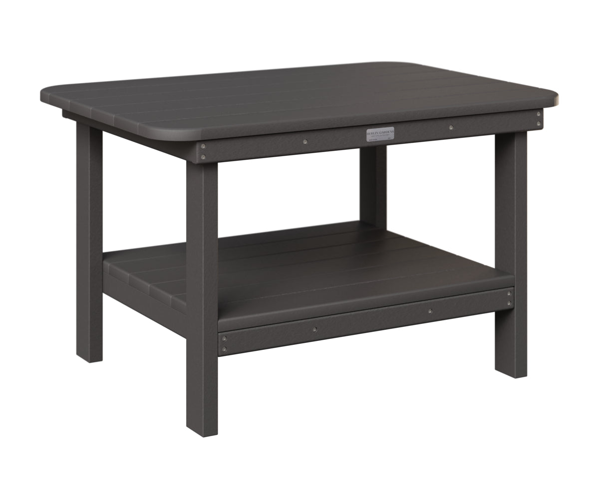 Berlin Gardens Rectangle Coffee Table in Smoke Gray