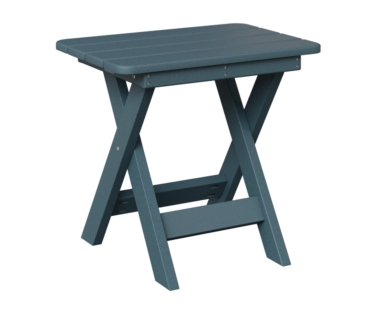 Berlin Gardens Folding End Table in Slate