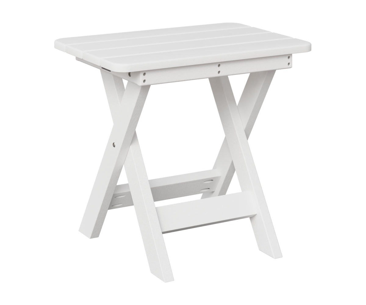 Berlin Gardens Folding End Table in White