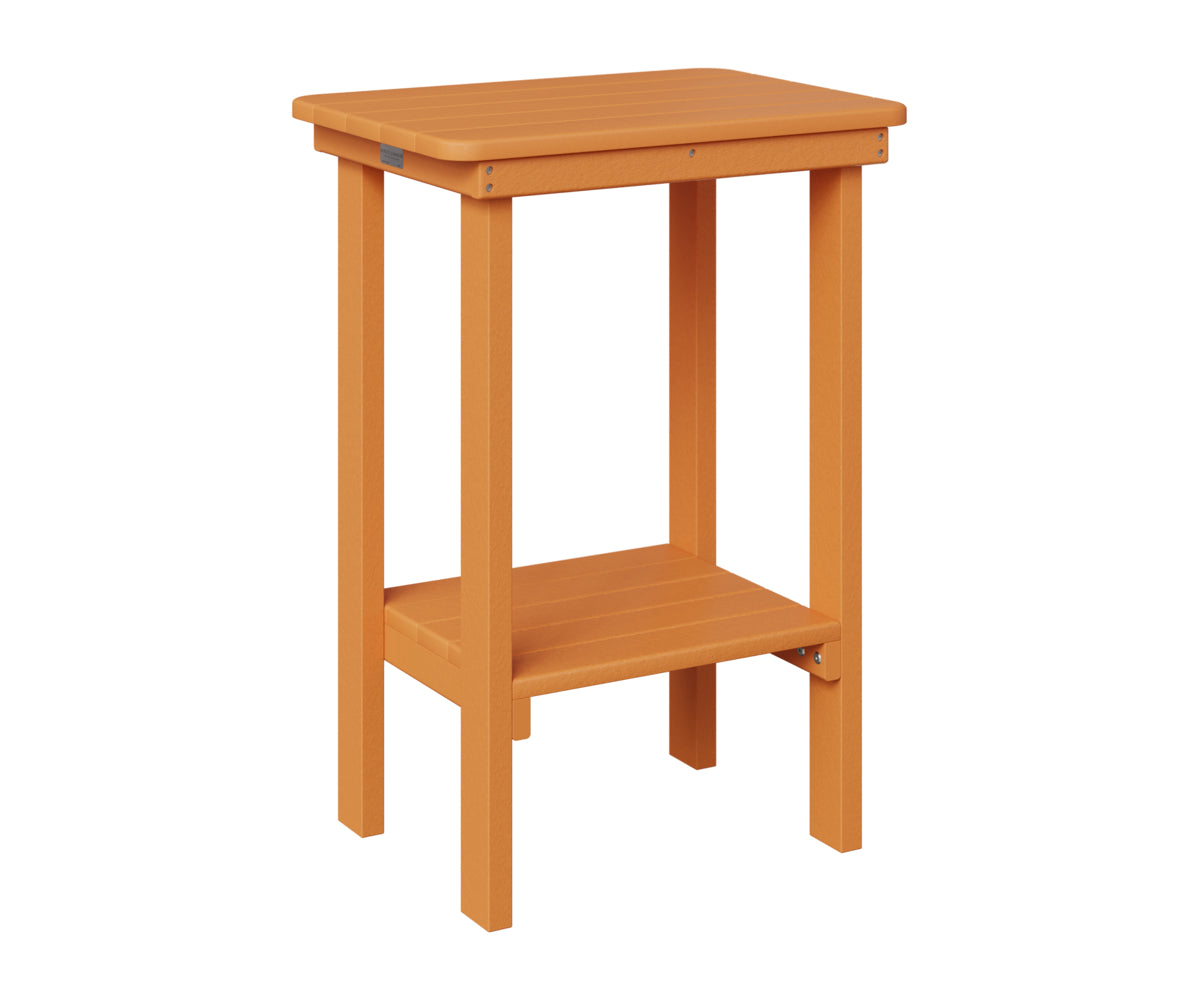 Berlin Gardens Rectangle End Table Counter Height in Mango Orange