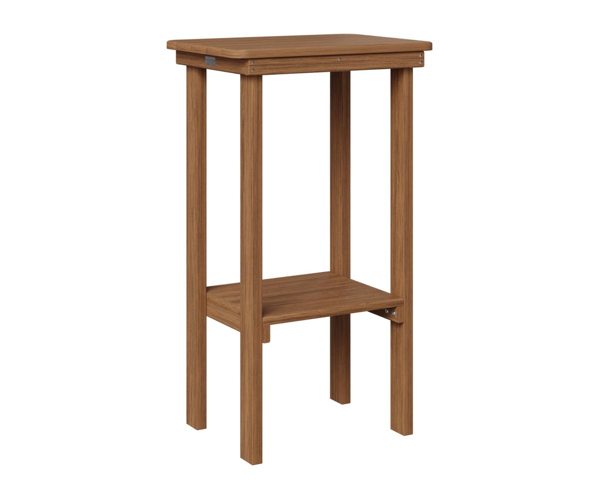 Berlin Gardens Rectangle End Table Bar Height in Antique Mahogany