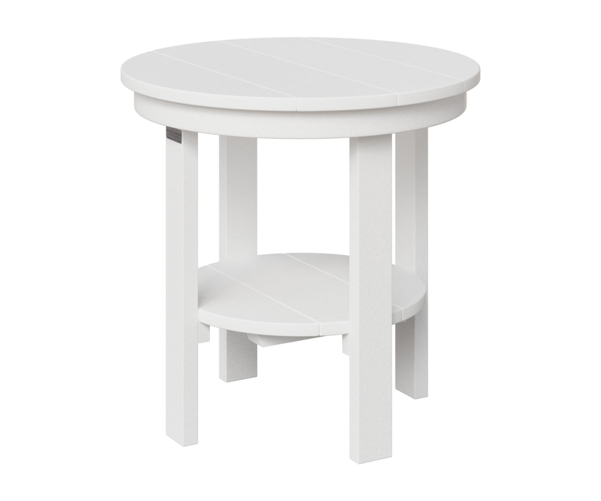 Berlin Gardens Round End Table Dining Height in White