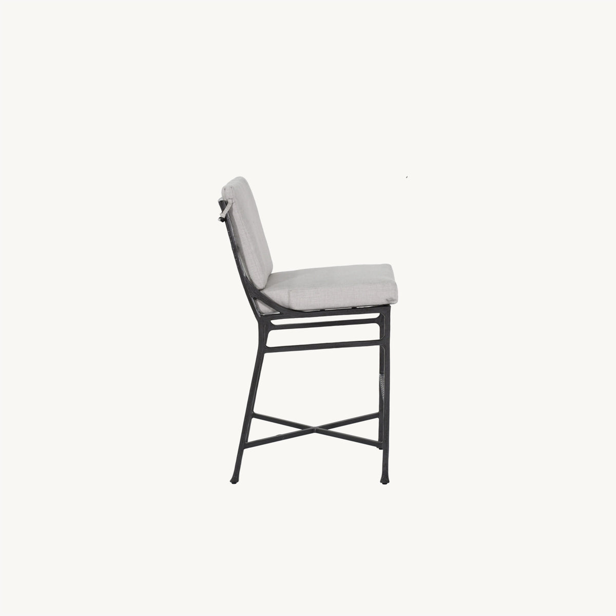 Castelle Marquis Cushioned Armless Bar Stool, view 3
