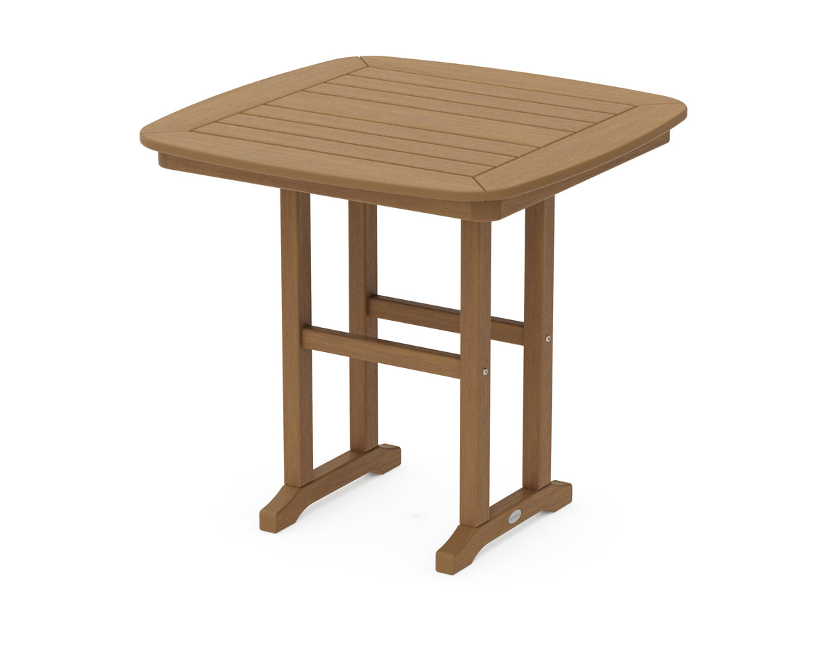 POLYWOOD Nautical 31" Dining Table in Natural