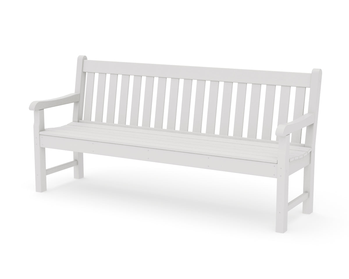 POLYWOOD Rockford 72" Bench in Vintage White