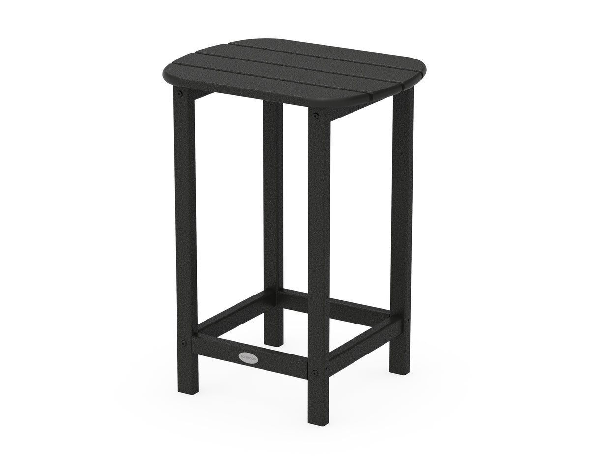 POLYWOOD South Beach 26" Counter Side Table in Black