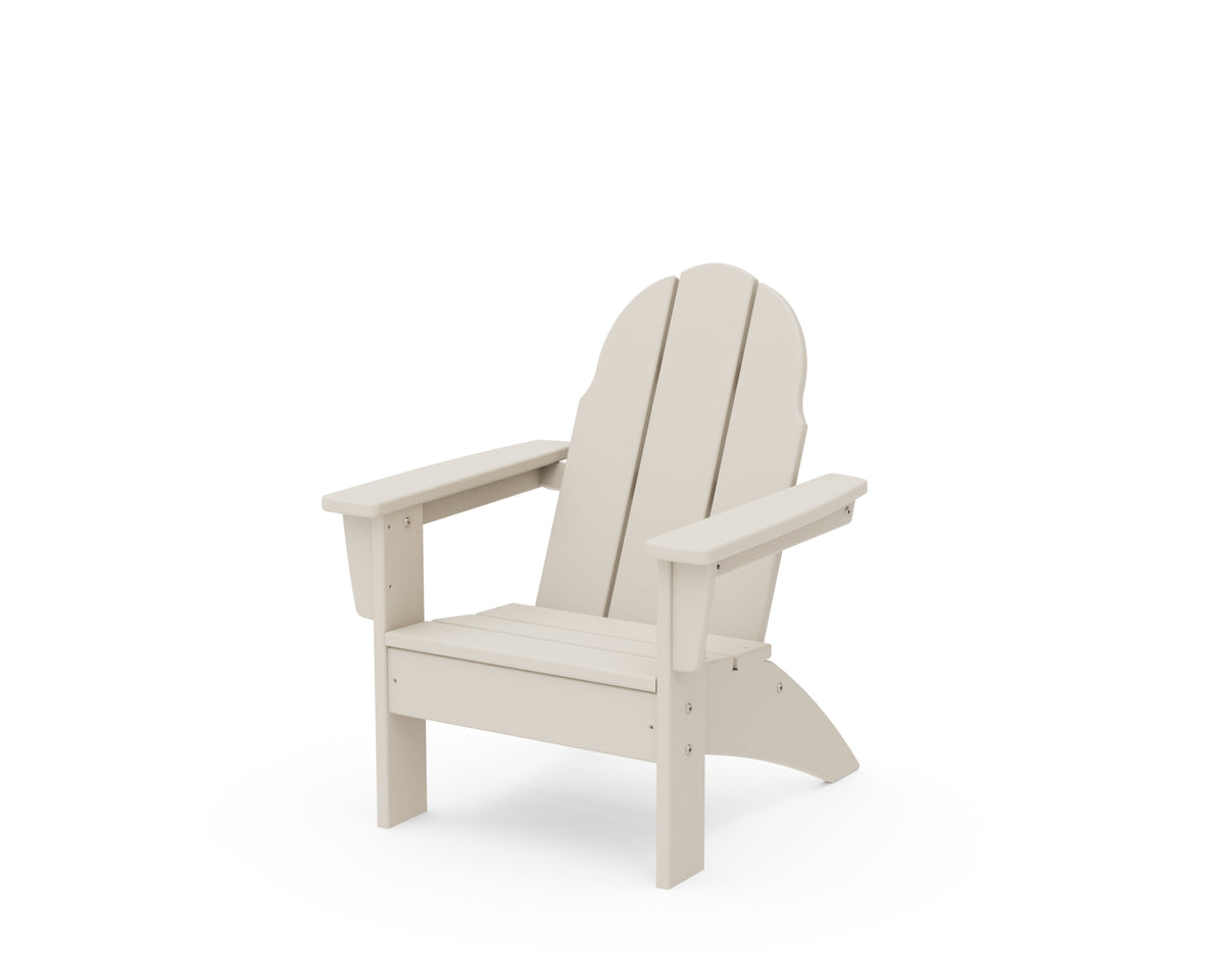 POLYWOOD Kids Vineyard Adirondack Chair in Sand