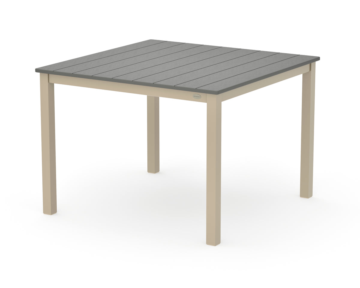 POLYWOOD Main Street 42 x 42 Dining Table in Sand / Slate Grey