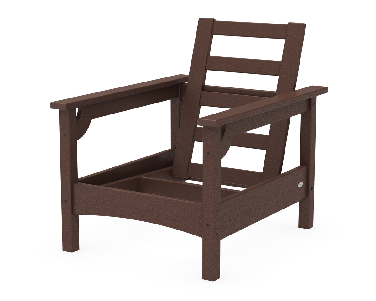 POLYWOOD Club Chair Frame in Mahogany