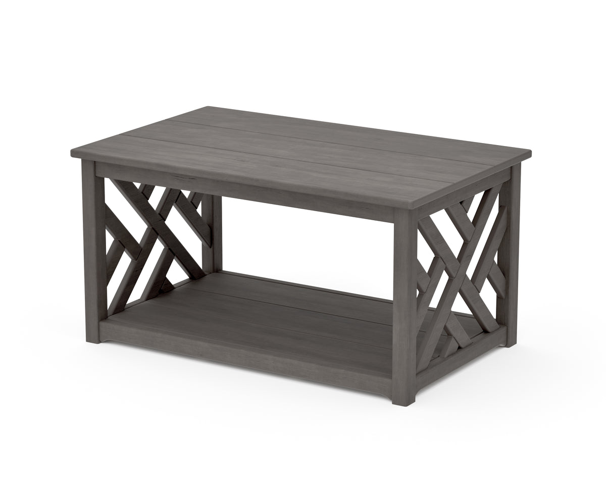 POLYWOOD Chippendale Coffee Table in Driftwood