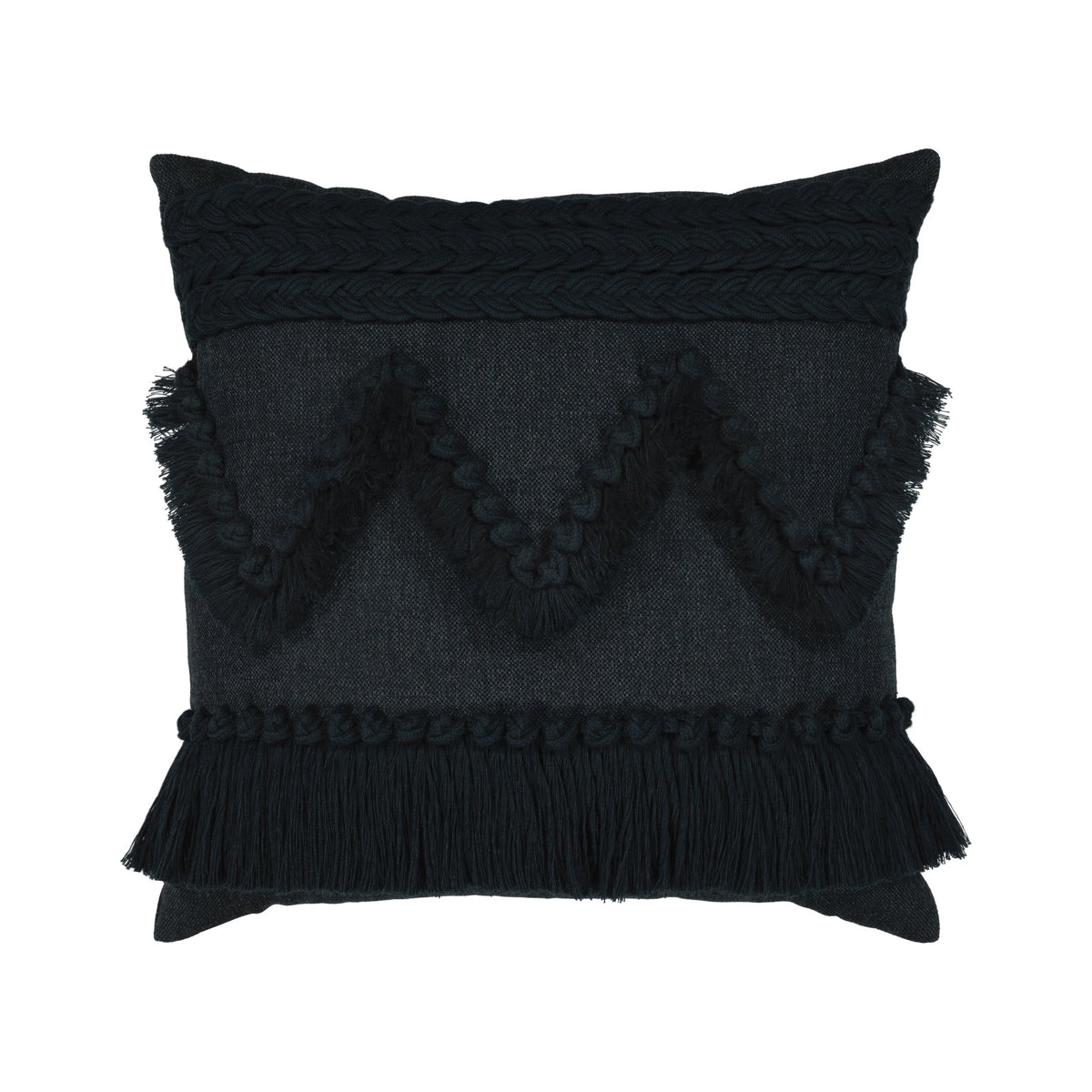 Elaine Smith Tavarua Indigo outdoor pillow, navy - view 2
