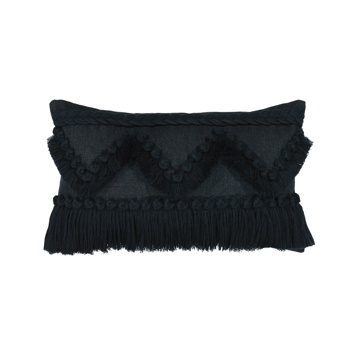 Elaine Smith Tavarua Indigo outdoor pillow, navy