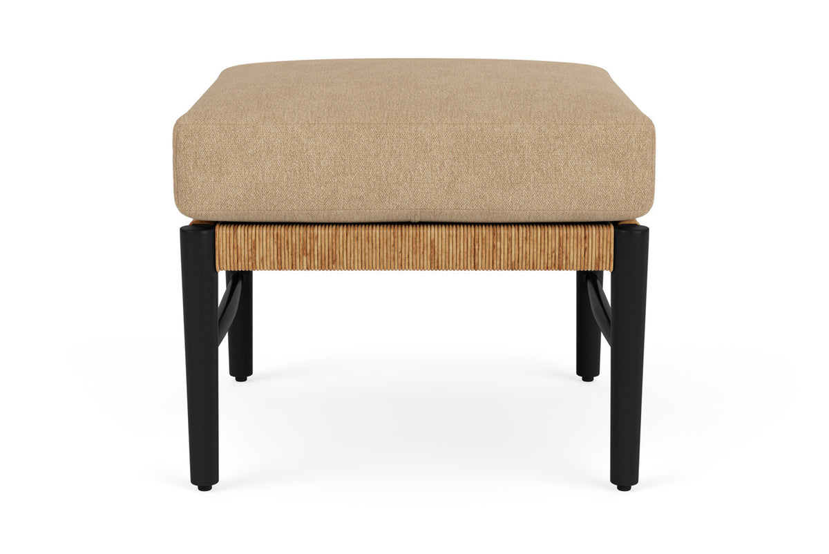 Lloyd Flanders Galloway Ottoman with Hayden Sand fabric