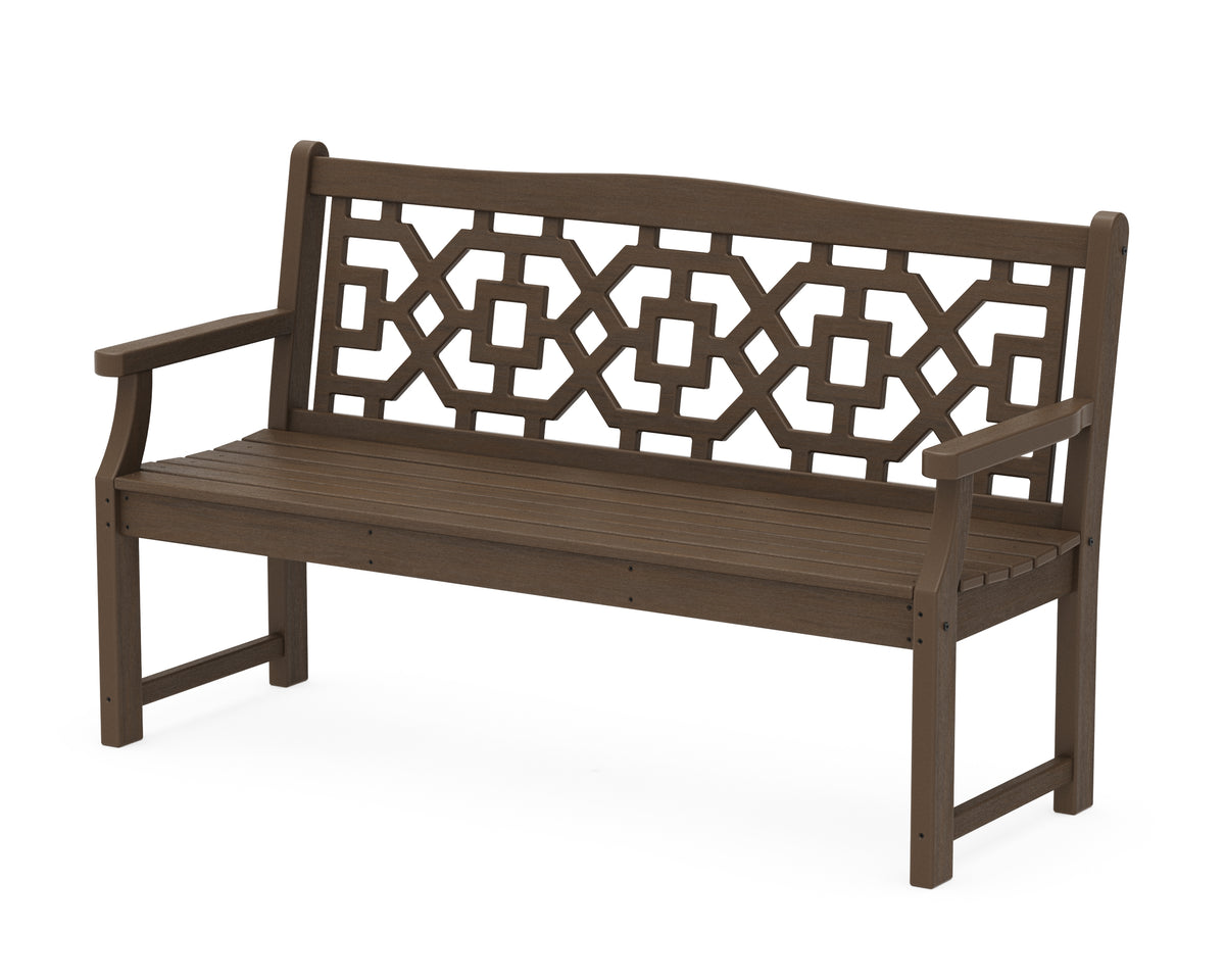 POLYWOOD Chinoiserie 60" Garden Bench in Kona