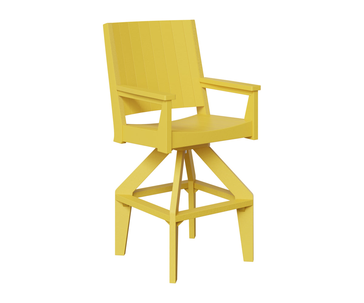 Berlin Gardens Mayhew Chat Swivel XT Chair in Sunburst Yellow