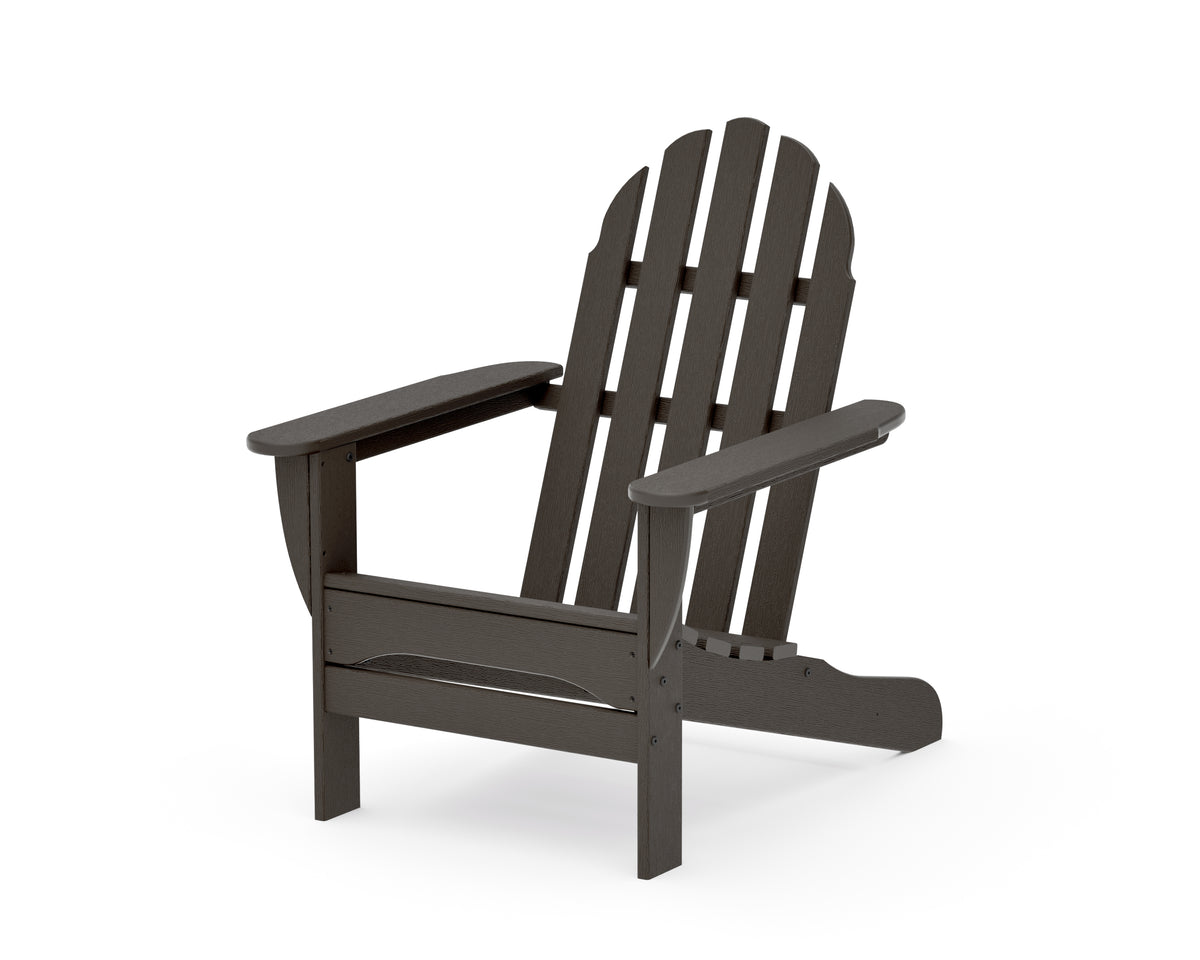 POLYWOOD Classic Adirondack Chair in Vintage Coffee