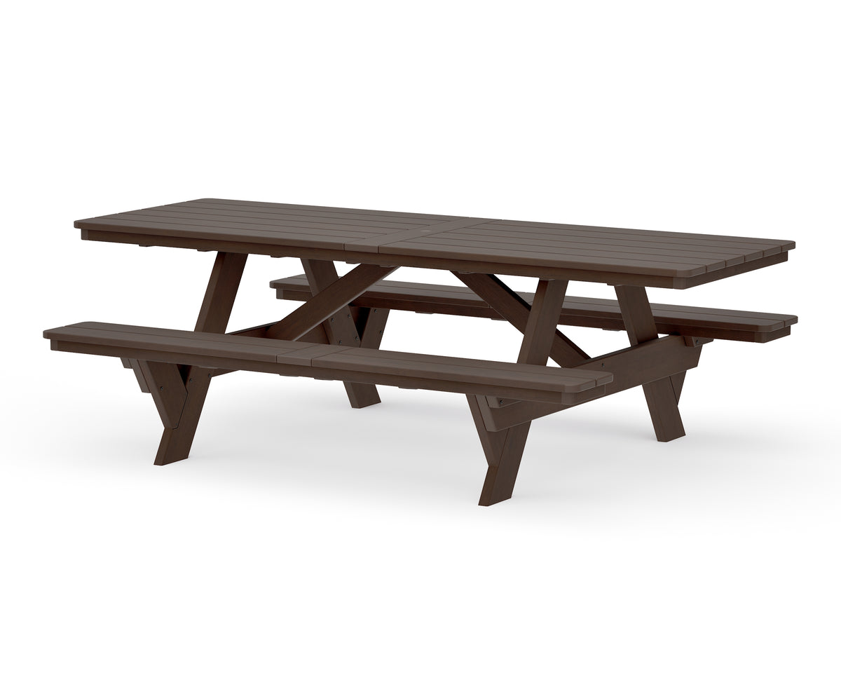 POLYWOOD Rockford 98” ADA Picnic Table in Kona