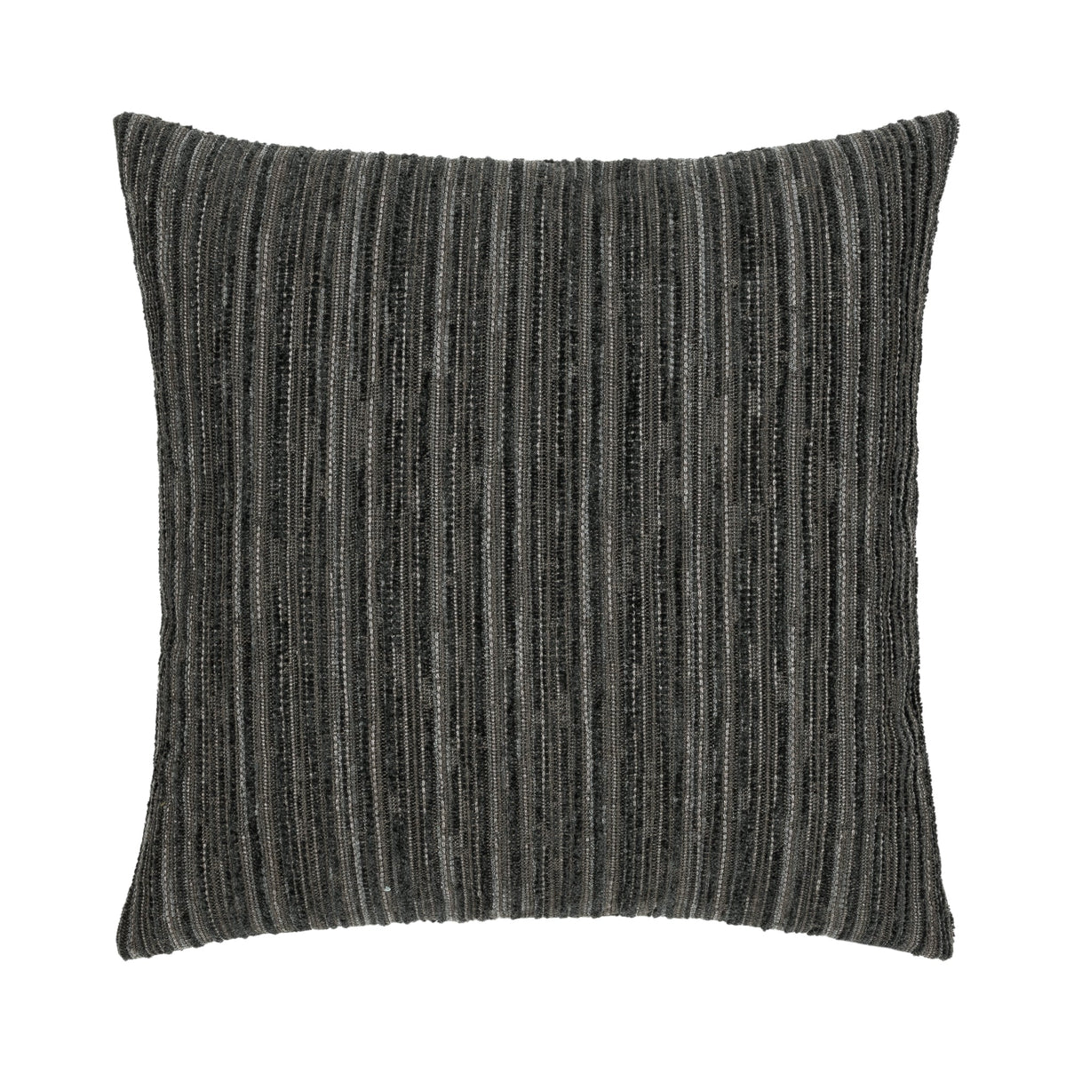 Elaine Smith Luxe Stripe Charcoal Outdoor Pillow