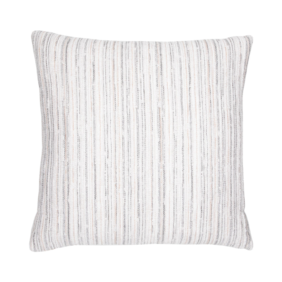 Elaine Smith Luxe Stripe Pebble outdoor pillow, beige - view 3