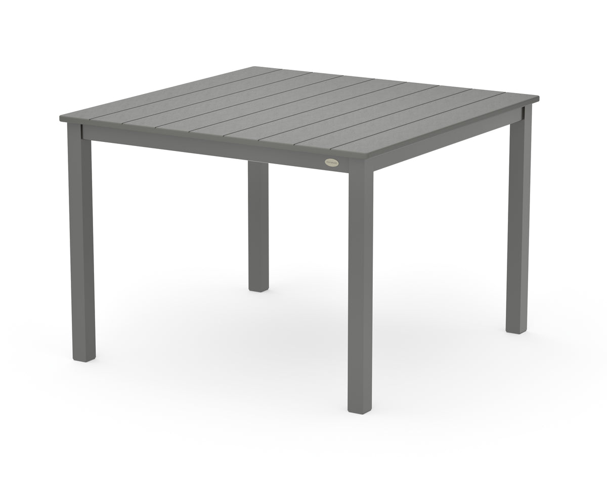 POLYWOOD Main Street 42 x 42 Dining Table in Charcoal / Slate Grey