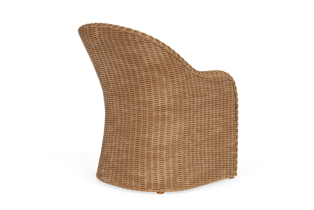 Lloyd Flanders Tobago Dining Armchair with Hayden Sand fabric, view 6