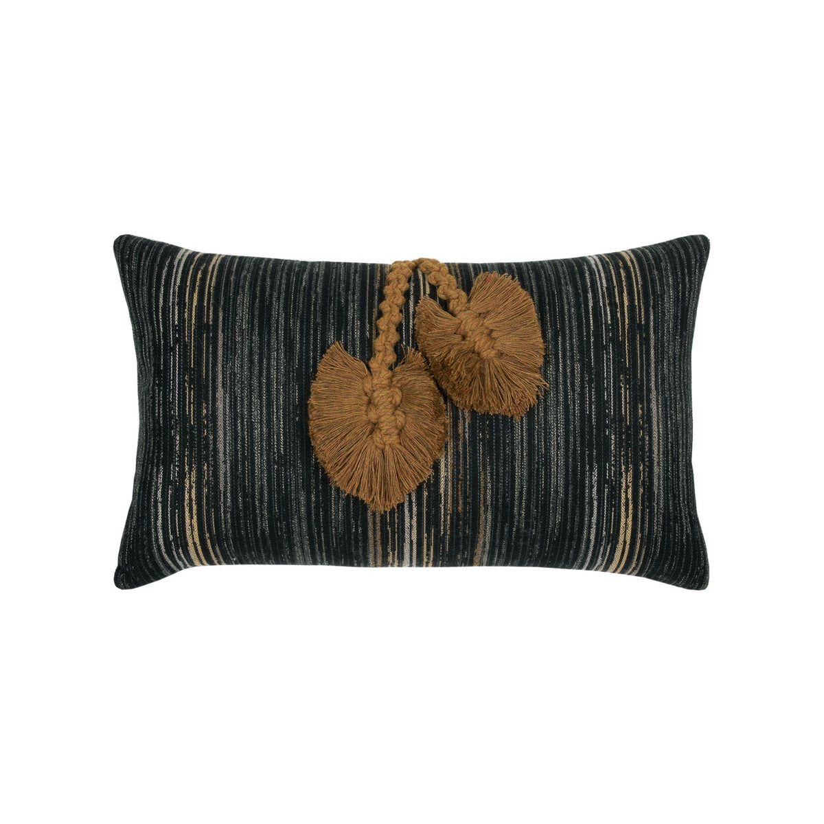 Elaine Smith Ingenuity Harvest outdoor pillow, gold and orange