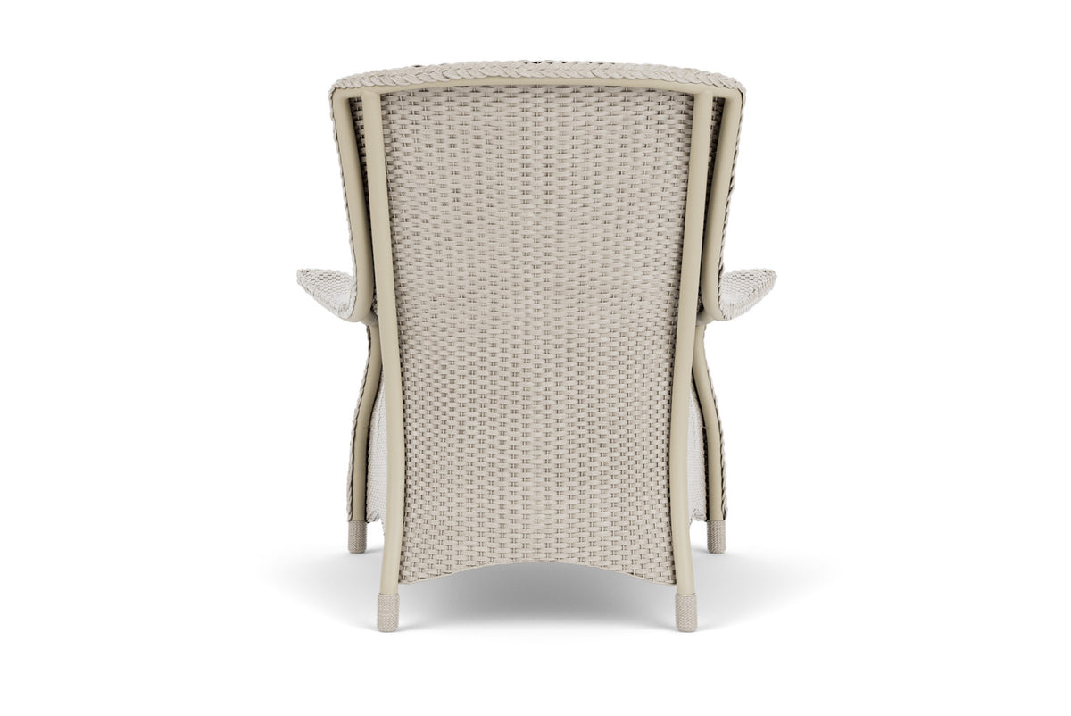 Lloyd Flanders Mandalay Lounge Chair in Linen with Hayden Sand fabric, view 7